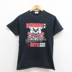 00s 半袖Tシャツ ブルドッグ ブラック XS | 古着
