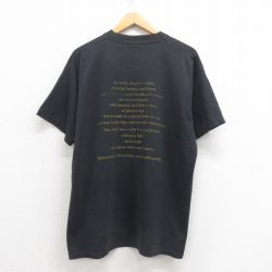 XL★古着 フルーツオブザルーム 半袖 ビンテージ Tシャツ メンズ 00年代 00s メッセージ クルーネック 黒 ブラック 【spe】 25aug23 中古