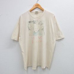 XL★古着 ヘインズ Hanes 半袖 ビンテージ Tシャツ メンズ 00年代 00s 女の子 赤ちゃん レッド 大きいサイズ クルーネック ベージュ カーキ 【spe】 25aug23 中古