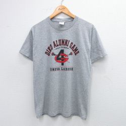 M★古着 フルーツオブザルーム 半袖 ビンテージ Tシャツ メンズ 00年代 00s ジュネーブ ラクロス クルーネック グレー 霜降り 25aug23 中古