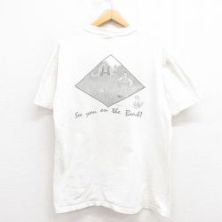 【20%OFF】L★古着 ヘインズ Hanes 半袖 ビンテージ Tシャツ メンズ 00年代 00s 犬 コットン クルーネック 白 ホワイト 25aug23 中古