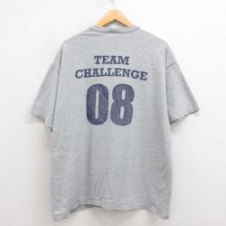 【50%OFF】XL★古着 チャンピオン champion 半袖 ビンテージ Tシャツ メンズ 00年代 00s チーム 大きいサイズ クルーネック グレー 霜降り 25aug23 中古
