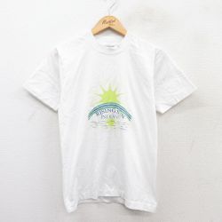 S★古着 フルーツオブザルーム 半袖 ビンテージ Tシャツ メンズ 90年代 90s RISING SUN クルーネック USA製 白 ホワイト 25aug26 中古