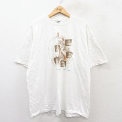 ジャージーズ 00s 半袖Tシャツ 魚ルアー ホワイト XL | 古着