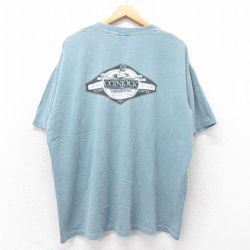 XL★古着 半袖 ビンテージ Tシャツ メンズ 90年代 90s COINJOCK 大きいサイズ コットン クルーネック USA製 緑 グリーン 25aug27 中古