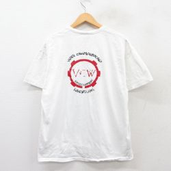 【50%OFF】XL★古着 フルーツオブザルーム 半袖 ビンテージ Tシャツ メンズ 00年代 00s VCWE レスリング コットン クルーネック 白 ホワイト 25aug27 中古