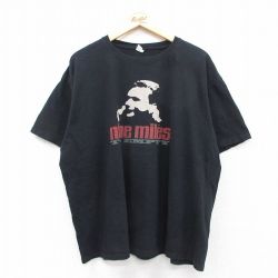 00s 半袖Tシャツ TO EMPTYプリント ブラック XL | 古着