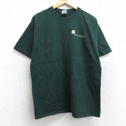 【50%OFF】L★古着 フルーツオブザルーム 半袖 ビンテージ Tシャツ メンズ 00年代 00s Pathways コットン クルーネック 緑 グリーン 25aug28 中古