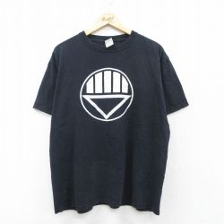 XL★古着 半袖 ビンテージ Tシャツ メンズ 00年代 00s DCコミックス ブラックランタン コットン クルーネック 黒 ブラック 25aug28 中古
