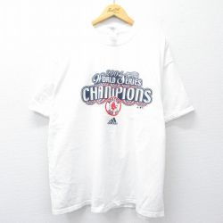 【20%OFF】XL★古着 アディダス adidas 半袖 ビンテージ Tシャツ メンズ 00年代 00s MLB ボストンレッドソックス 大きいサイズ コットン クルーネック 白 ホワイト メジャーリーグ ベースボール 野球 25sep01 中古