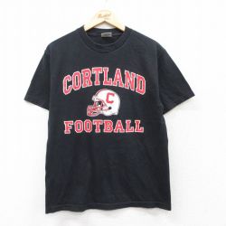 90s 半袖Tシャツ コートランドフットボール ブラック M | 古着