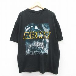 ジャージーズ 00s 半袖Tシャツ ARMY ブラック XL | 古着
