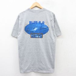L★古着 半袖 ビンテージ Tシャツ メンズ 00年代 00s 魚 ONO SDH クルーネック グレー 霜降り 25sep03 中古