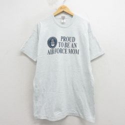 フルーツオブザルーム 90s 半袖Tシャツ USエアフォース グレー XL | 古着