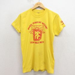M★古着 スクリーンスターズ 半袖 ビンテージ Tシャツ メンズ 80年代 80s PF クルーネック USA製 黄 26apr07