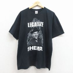 XL★古着 半袖 ビンテージ Tシャツ メンズ 00年代 00s スリーストゥージス 三ばか大将 大きいサイズ コットン クルーネック 黒【spe】 26apr07