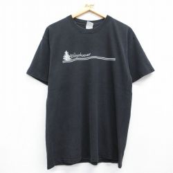 00s 半袖Tシャツ Weyerhaeuser ブラック メンズL相当 | 古着