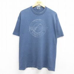 XL★古着 半袖 ビンテージ Tシャツ メンズ 00年代 00s 映画 トップガン ネイビー 霜降り【spe】 26may16