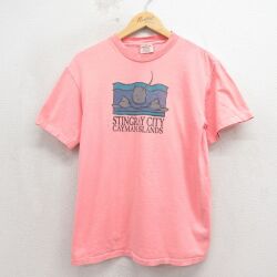 90s 半袖Tシャツ エイ ピンク L | 古着