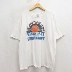 00s 半袖Tシャツ バスケットボール ホワイト XL | 古着