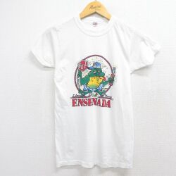 90s 半袖Tシャツ カエル ホワイト XS | 古着