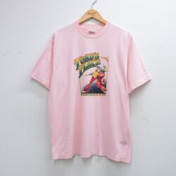 ヘインズ 80s 半袖Tシャツ TOADS PLACE ピンク XL | 古着