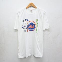 フルーツオブザルーム 00s 半袖Tシャツ ニューヨークメッツ ホワイト XL | 古着