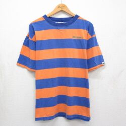 90s 半袖Tシャツ PACIFIC COASTボーダー オレンジ XL | 古着