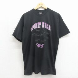フルーツオブザルーム 90s 半袖Tシャツ 花火 ブラック XL | 古着