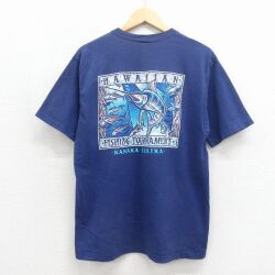 Crazy Shirts 90s 半袖Tシャツ カジキ ブルー L | 古着