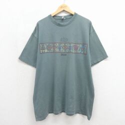 90s 半袖Tシャツ ユタ民族 カーキ XL | 古着