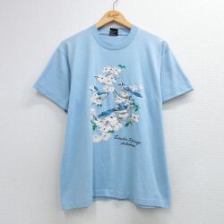 スクリーンスターズ 90s 半袖Tシャツ 鳥 ライトブルー L | 古着