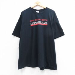 00s 半袖Tシャツ CARNEGIE HALL ブラック XL | 古着