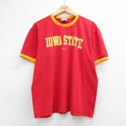 ナイキ 00s 半袖Tシャツ アイオワ レッド XL | 古着