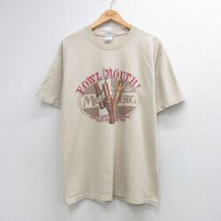 00s 半袖Tシャツ FOWL MOUTH ベージュ L | 古着