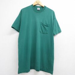 BVD 90s 半袖Tシャツ 胸ポケット付き グリーン XL | 古着