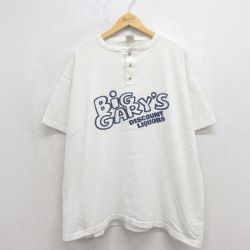 90s 半袖Tシャツ BIG GARYS ホワイト メンズXL相当 | 古着