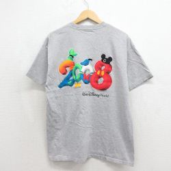 ヘインズ 00s 半袖Tシャツ ディズニー グレー メンズL相当 | 古着