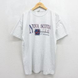 90s 半袖Tシャツ NOVA 霜降りグレー メンズXL相当 | 古着