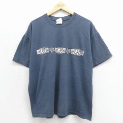 ヘインズ 00s 半袖Tシャツ バハマ グレー メンズXL相当 | 古着
