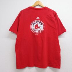 アディダス 00s 半袖Tシャツ ボストンレッドソックス レッド メンズXL相当 | 古着