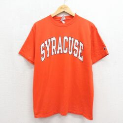 チャンピオン 00s 半袖Tシャツ シラキュース オレンジ メンズL相当 | 古着
