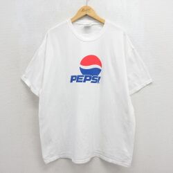 ヘインズ 00s 半袖Tシャツ ペプシ ホワイト メンズXL相当 | 古着