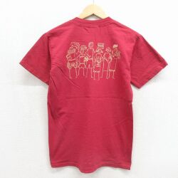 00s 半袖Tシャツ RHSM バーガンディ メンズS相当 | 古着