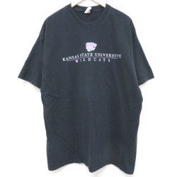 00s 半袖Tシャツ カンザス大学 ブラック XL | 古着