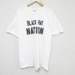 00s 半袖Tシャツ BLACK HAT ホワイト XL | 古着