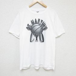 XL★古着 ジャージーズ 半袖 ビンテージ Tシャツ メンズ 00年代 00s セントマーチン バスケットボール 大きいサイズ クルーネック 白 ホワイト 24jul27 中古