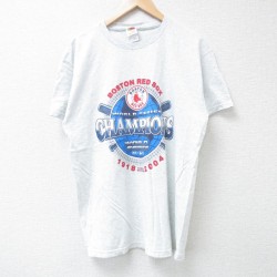 フルーツオブザルーム 00s 半袖Tシャツ ボストンレッドソックス グレー L | 古着
