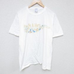 00s 半袖Tシャツ Be A Hero ホワイト L | 古着