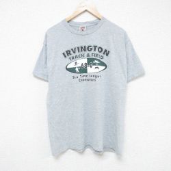 XL★古着 フルーツオブザルーム 半袖 ビンテージ Tシャツ メンズ 00年代 00s 陸上 クルーネック グレー 霜降り 25jun10 中古